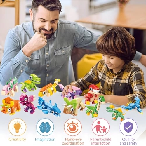 3-in-1 Mini Building Blocks - 12 pcs