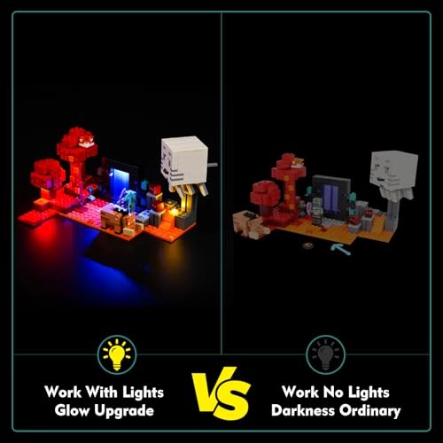 LEGO The Nether Portal Ambush Light Kit (21255) - Lights Only