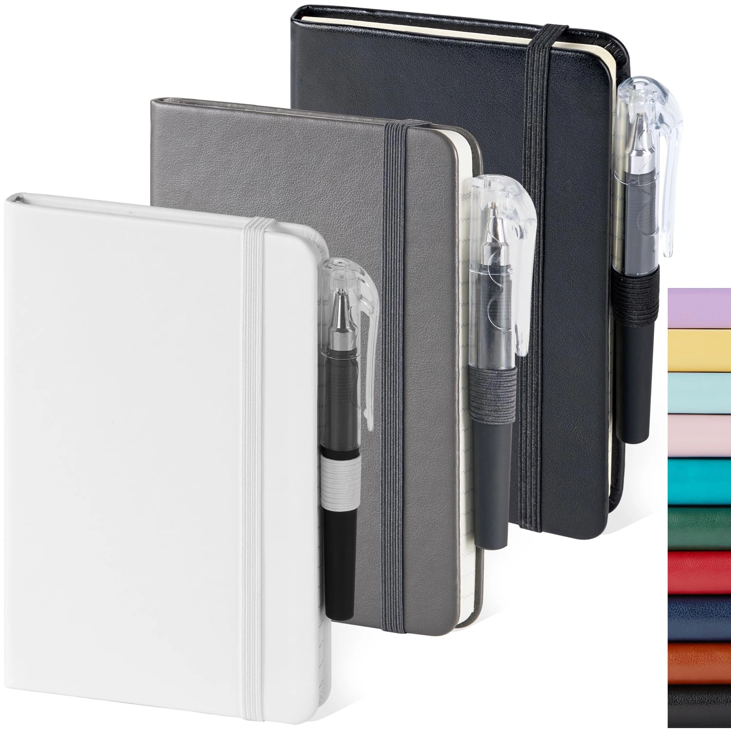 Small Notebook Journal - 68 Sheets 3 Pack Ruled