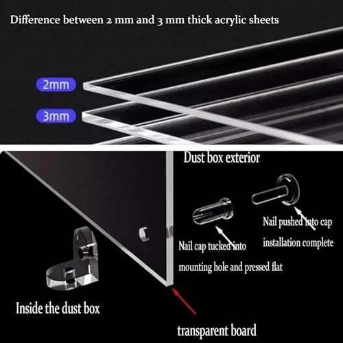 Acrylic Display Box - 50 x 25 x 30 cm 2mm