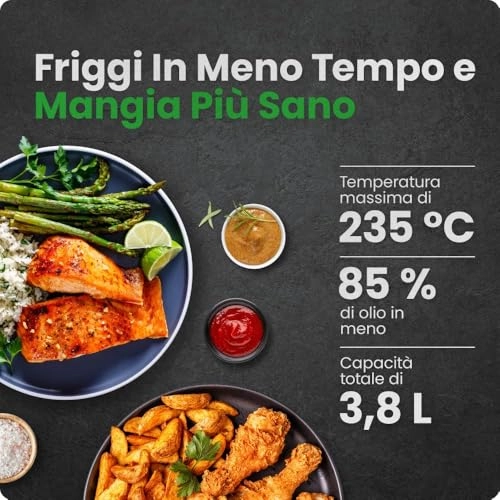 ChefmanTurboFry Touch Easy-View RJ38-4TW-BLK-DS-EU