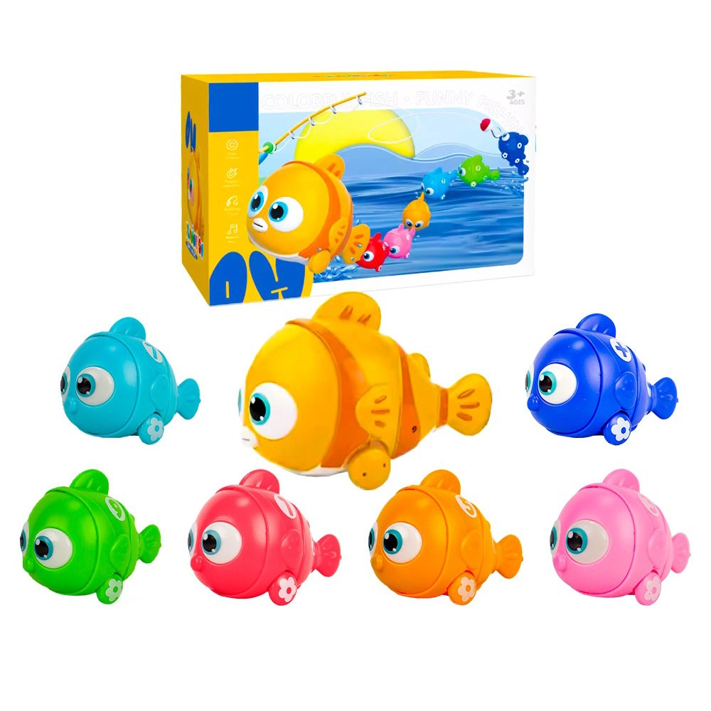 UKR Magnetic Electric Fishing Game Toy Set - 3+ 7 pieces