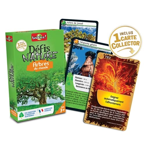 Nature Challenges Nature- World Trees Card Game (French)