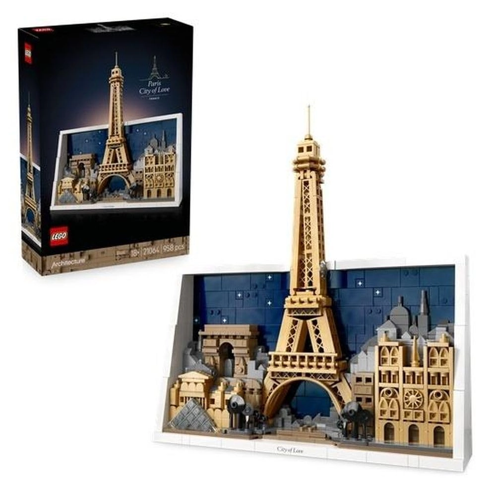 LEGO Architecture Paris – City of Love (21064) - Home Decor 3D Wall Art
