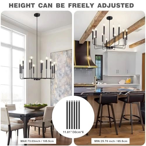 Modern Golden Chandelier - 36 cm