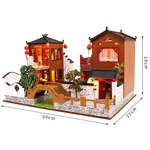 Dollhouse Miniature DIY House Kit - 1:24 Scale
