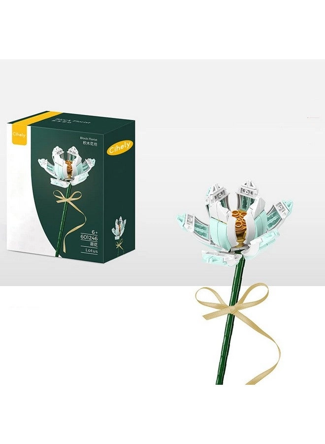 Cihely Flower Bouquet Building Blocks Kits Lotus 601246 - Lotus 100+ pcs