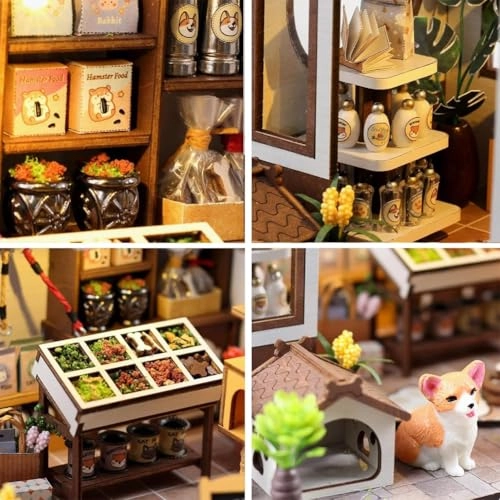 Miniature Wooden Dollhouse