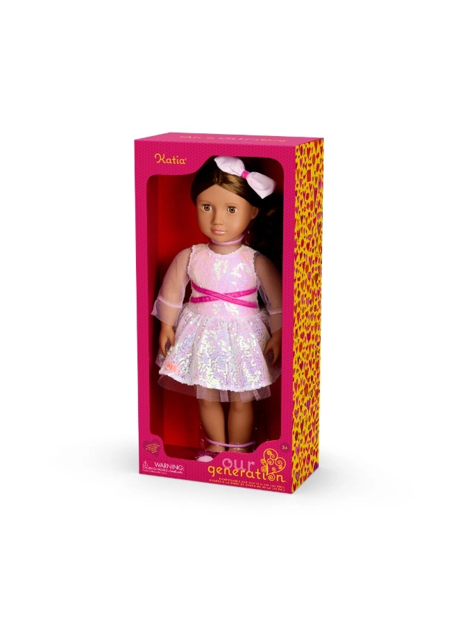 Katia Holiday Fashion Doll - 18-inch Pink Ages 3+