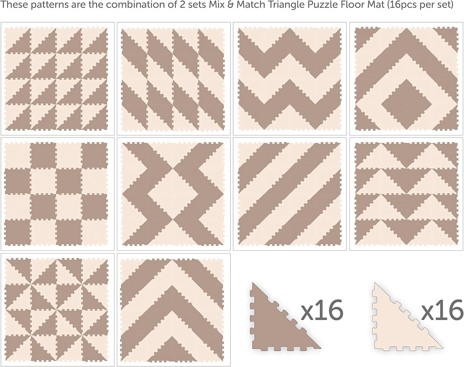 Triangle Puzzle Floor Mat - 10 Months