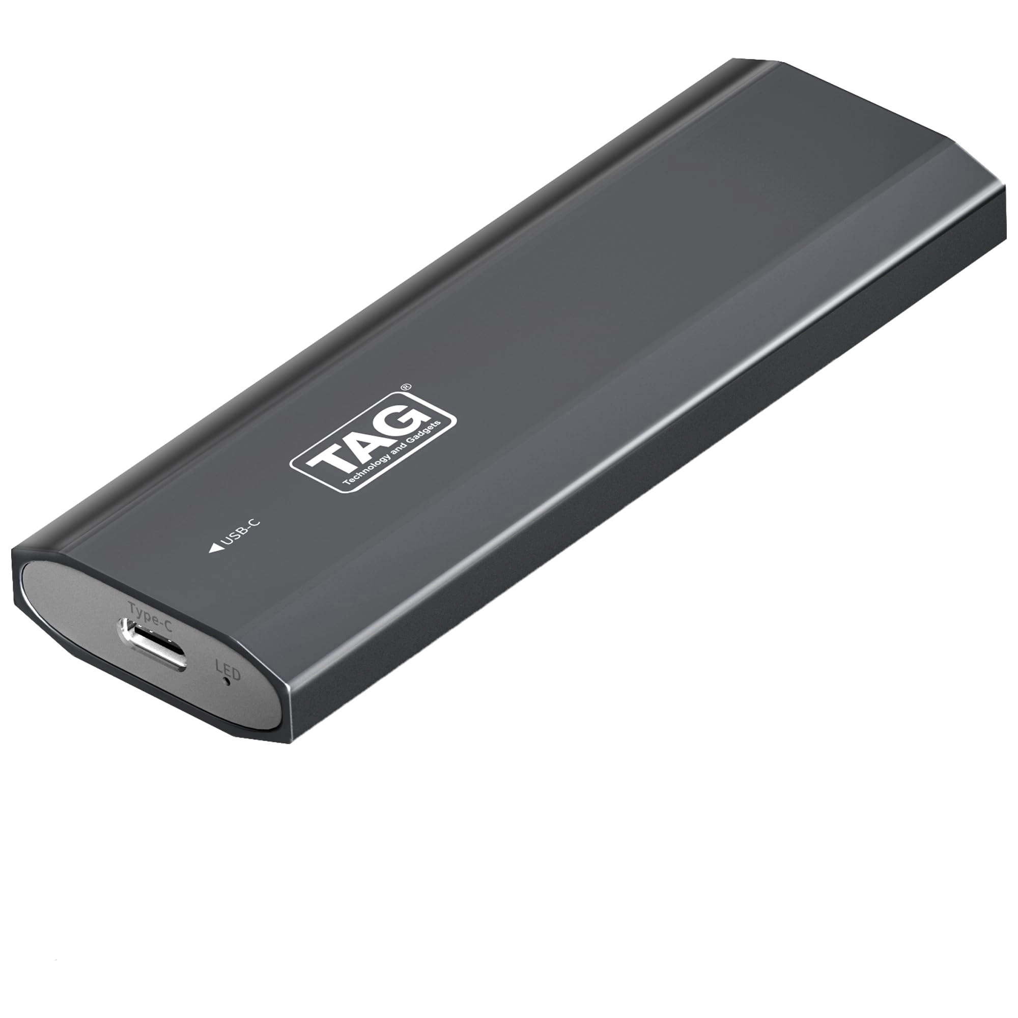 TAG NVMe M.2 SSD Enclosure - USB 3.1 Gen 2 10Gbps Supports 2230/2242/2260/2280 Up to 4TB