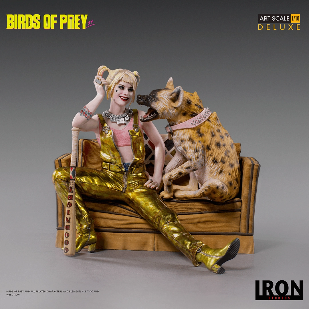 Harley Quinn & Bruce Deluxe Art Scale 1/10 - Birds of Prey Limited Edition Hand Painted Polystone