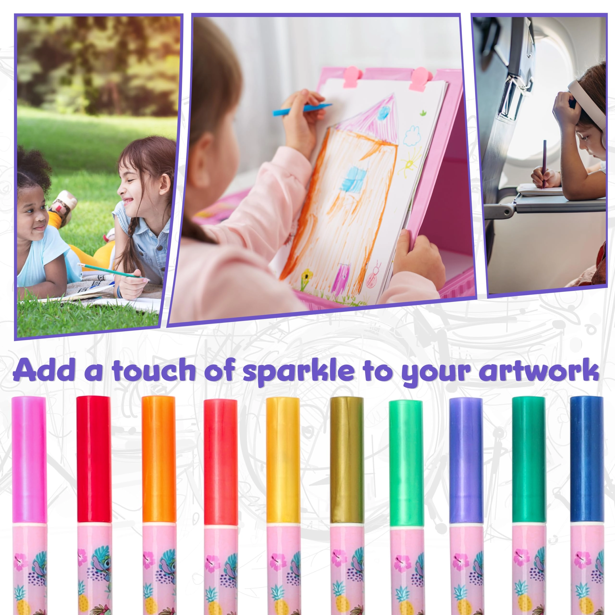 Gel Pens Set - 10 Pack