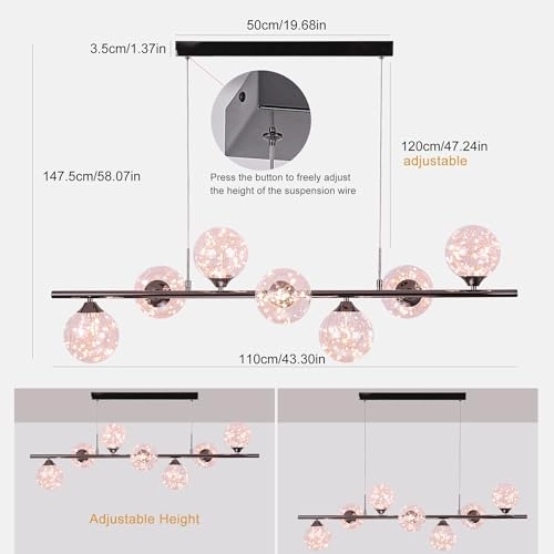 Modern Pendant Light - maximum 51 inches (130cm)