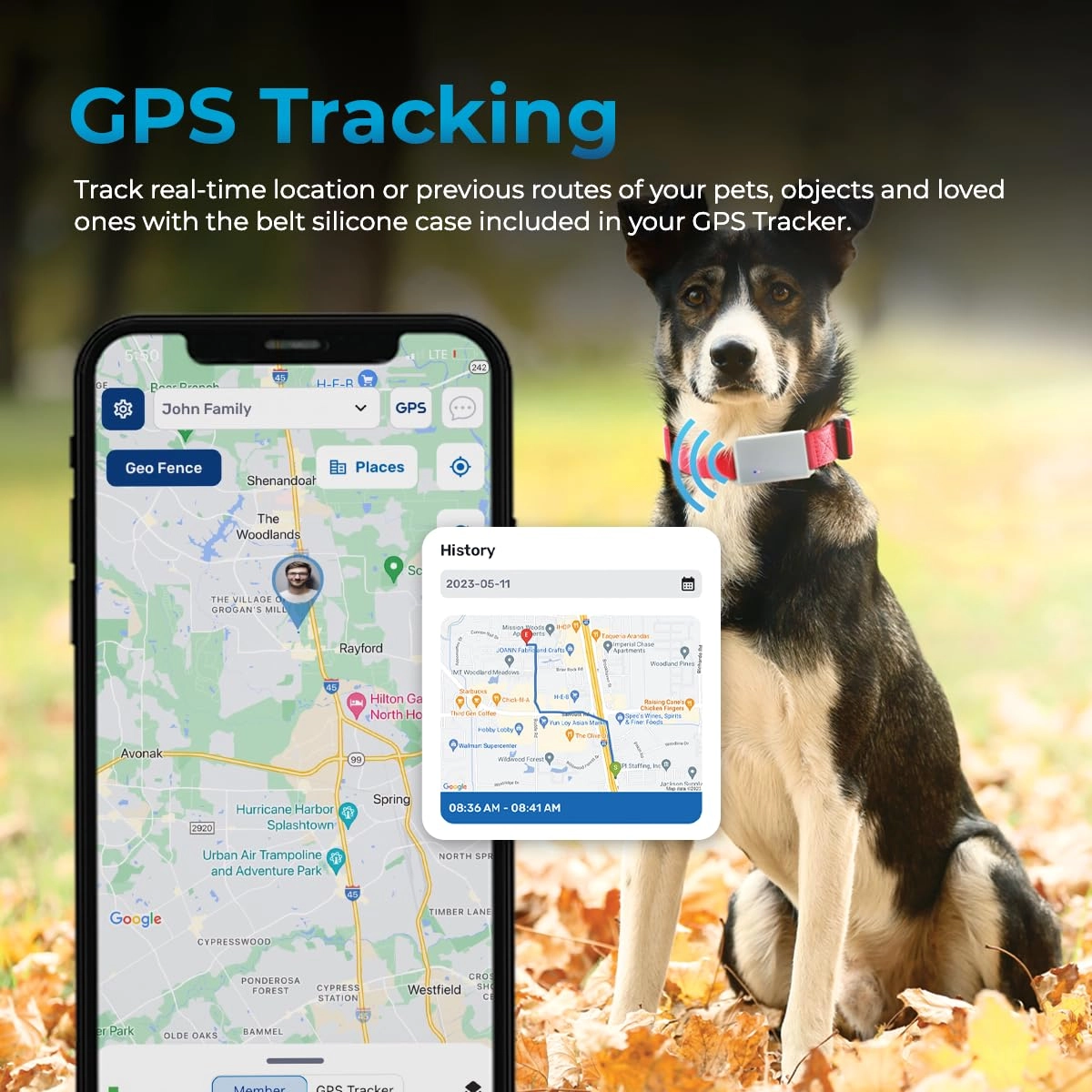 GPS Tracker - 4G LTE Real-Time Splashproof Built-in Magnet