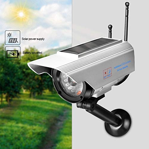 Solar Powered Dummy Camera - Red LED light Adjustable angle