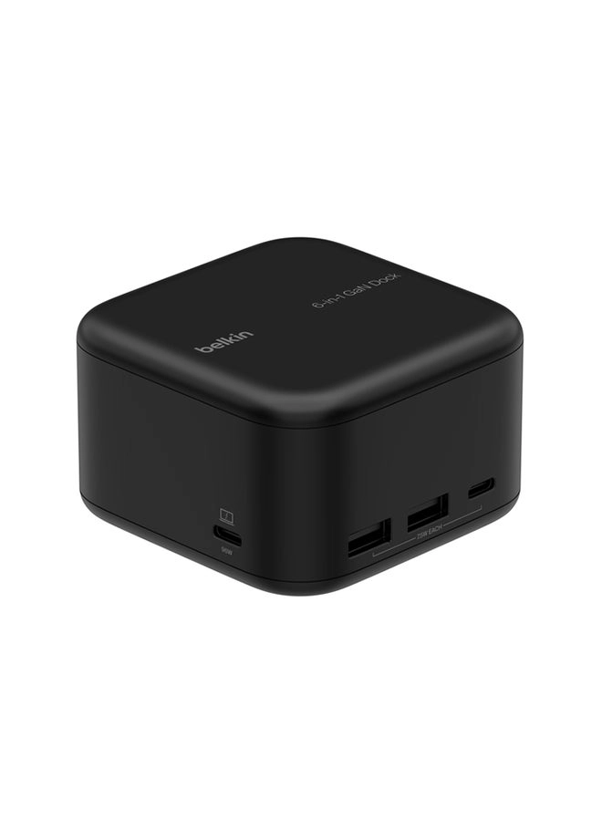 Connect USB-C 6-in-1 Core GaN Dock - 130W Black
