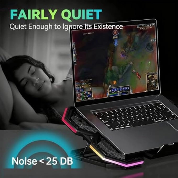 LAPTOP COOLING PAD - 12-17 INCH 6 QUIET FANS