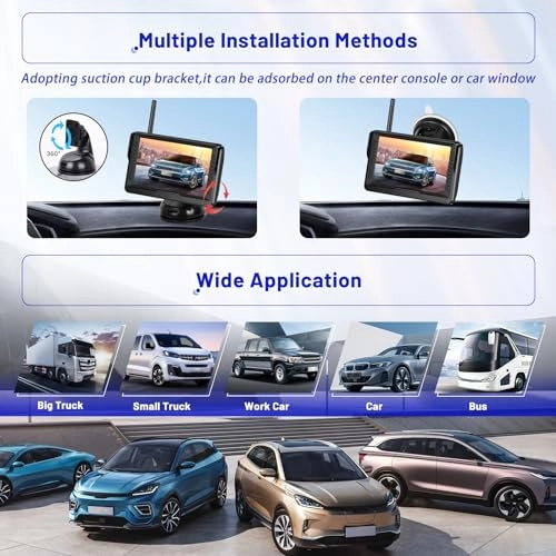 Wireless Digital Reversing Camera Kit - Night Vision Wireless 1080P