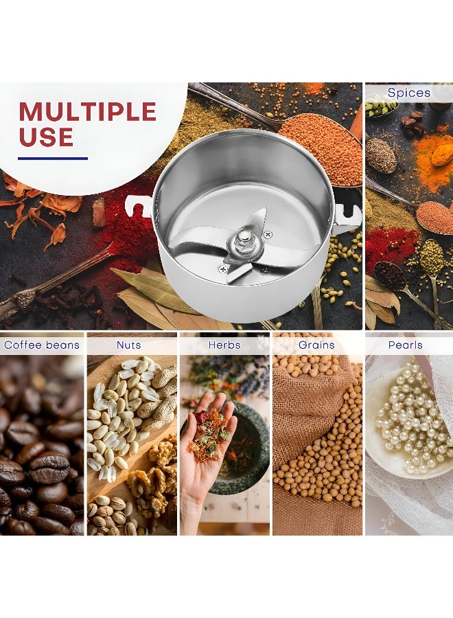 Spice Grinder - 1200W 5.3 oz Stainless Steel