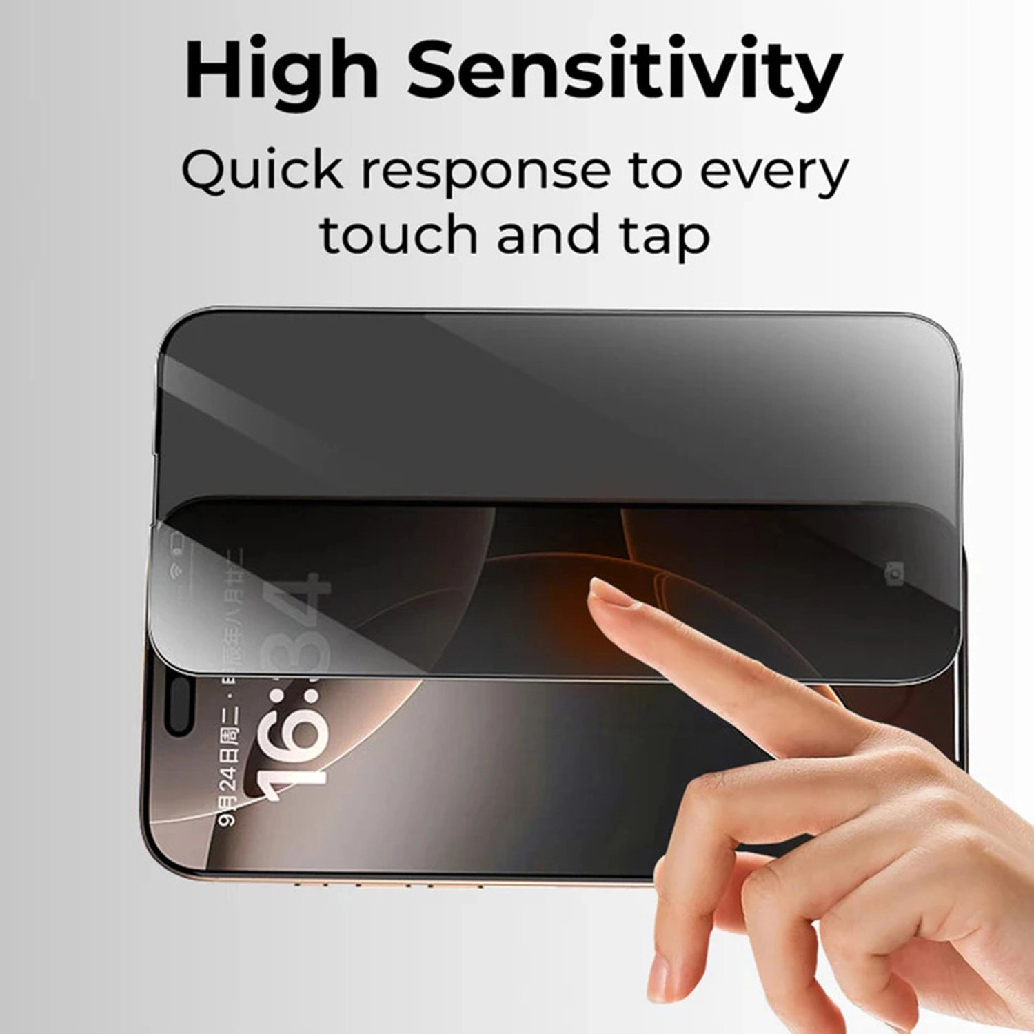 Privacy Screen Protector iPhone 17 - 9H Tempered Glass