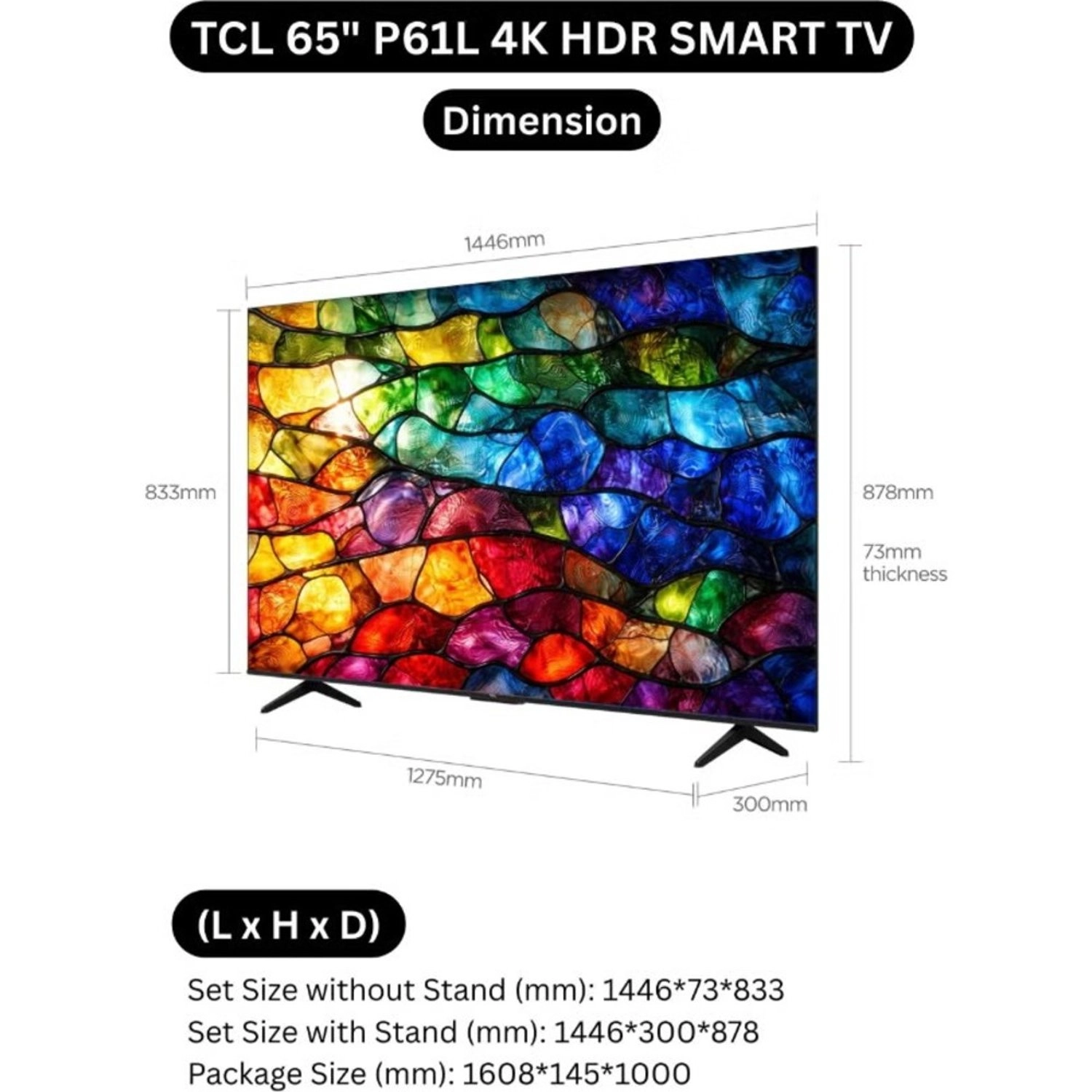 TV 65P61L 65"