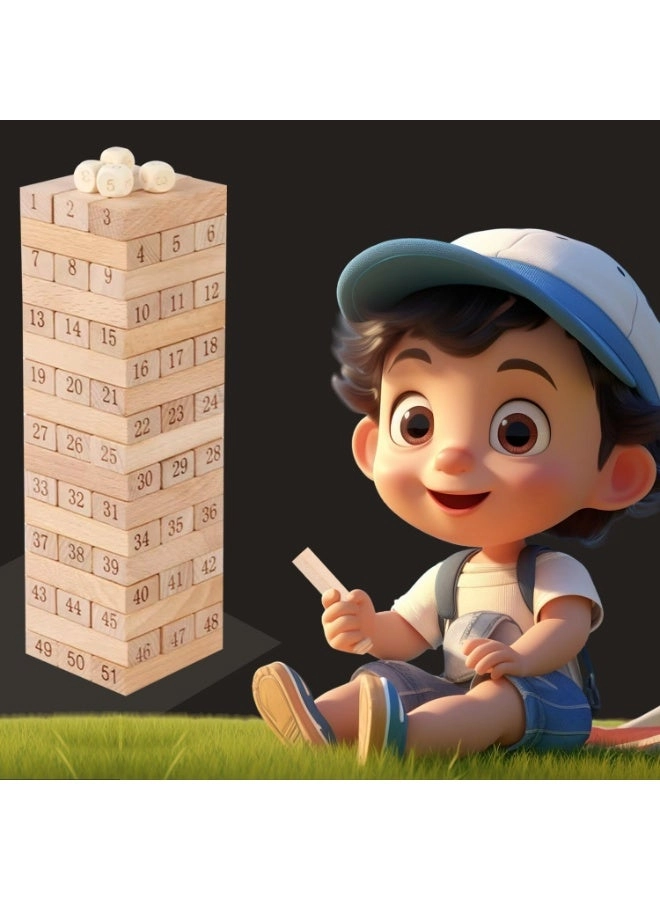 Number Stacking Blocks - 4+ Years 54 pieces