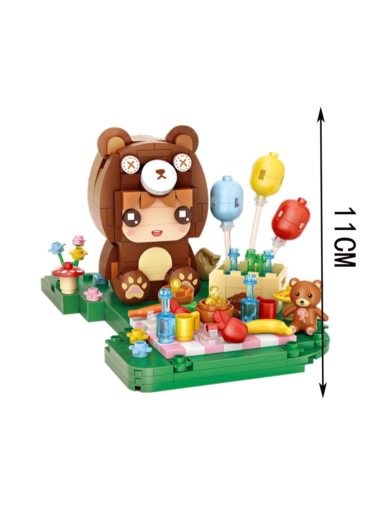 Teddy Bear Model Set - Building Blocks DIY Assembly