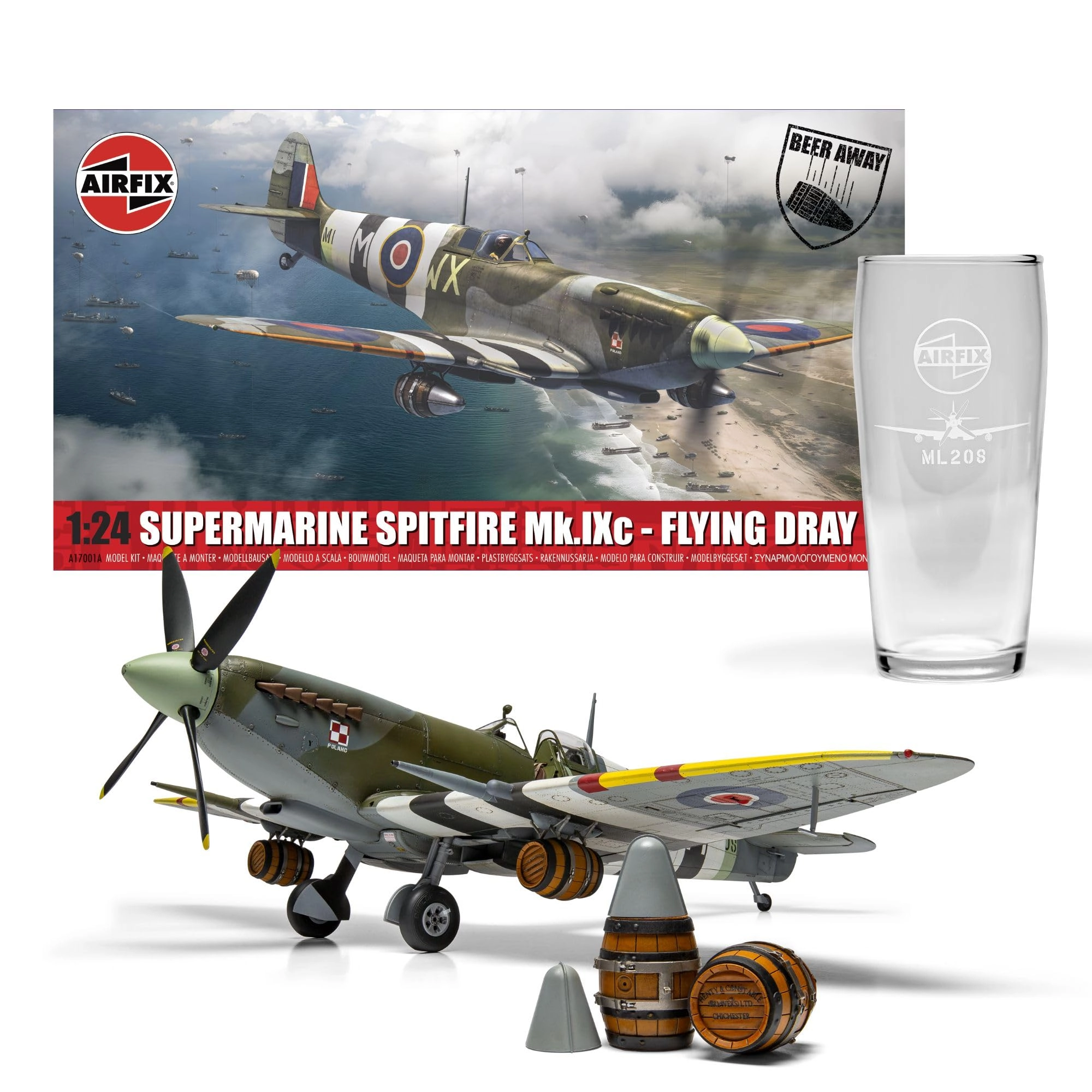Airfix Supermarine Spitfire Mk.IXc Model Kit (A17001A) - 1:24