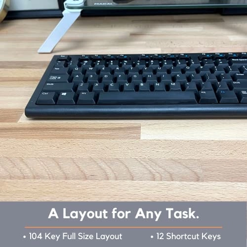 Backlit Large Print Keyboard - Full Size USB|USB-A