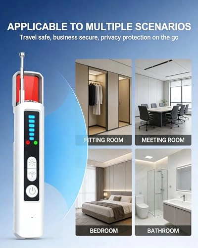 AI Hidden Camera Detector - 6 Sensitivity Levels 4 Detection Modes