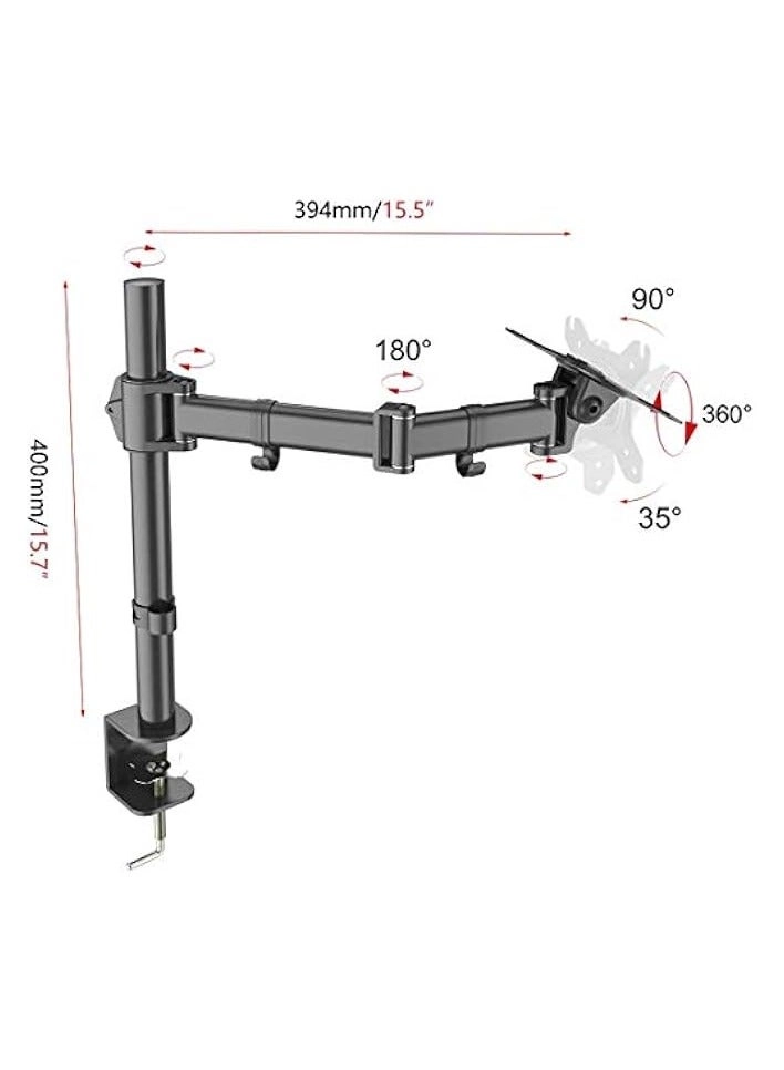 Monitor Mount Arm - Single 20 to 32 inches 75x75mm and 100x100mm