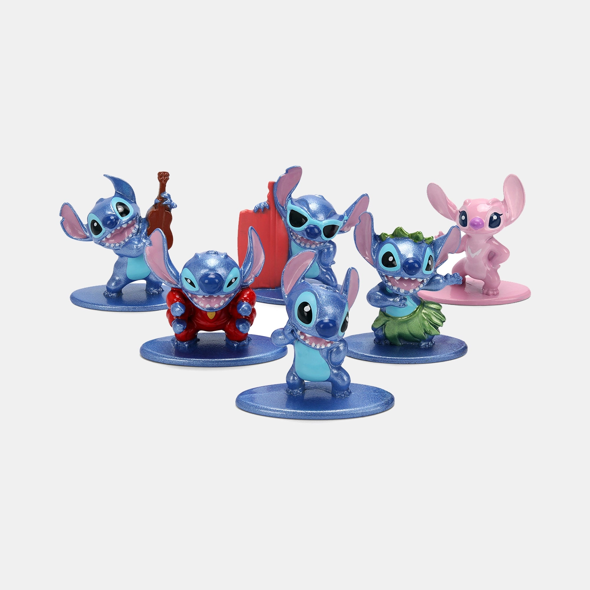 BORDERS Stitch Nano Diorama Pack - 8+ Stitch 6 pcs - Lilo & Stitch