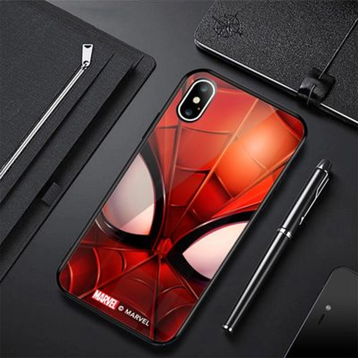 Spider-Man Mask Back Case for iPhone Xs Max