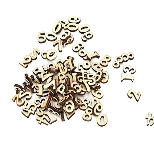 Mixed Numbers Wooden Chip - 0-9 200 pieces