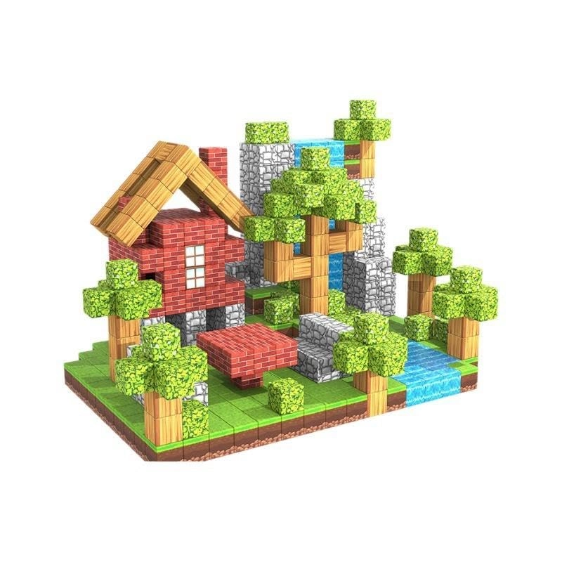 ANVIE & ABEER Magnetic Building Blocks - Forest Theme 63 pcs