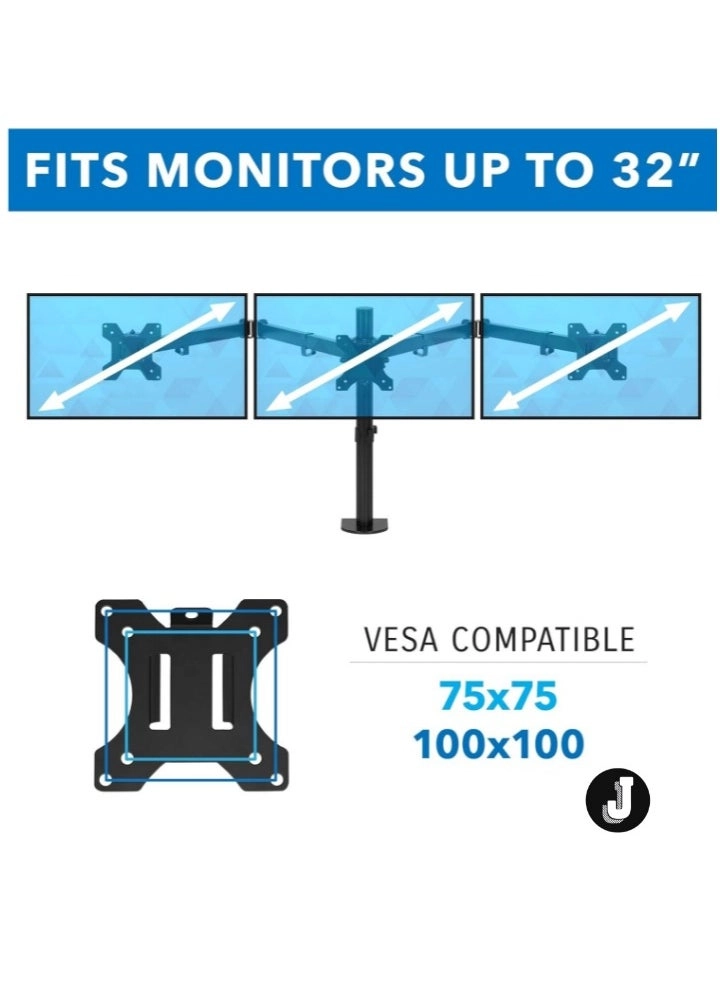 Triple Monitor Mount - 3 24”-32”