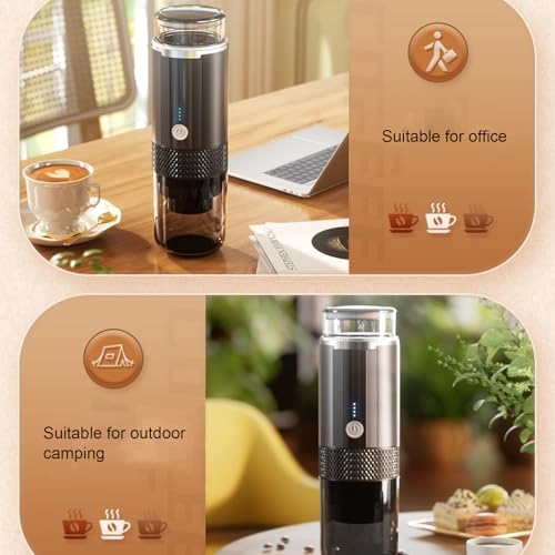 Portable Coffee Maker - 170ml capsules or grounds