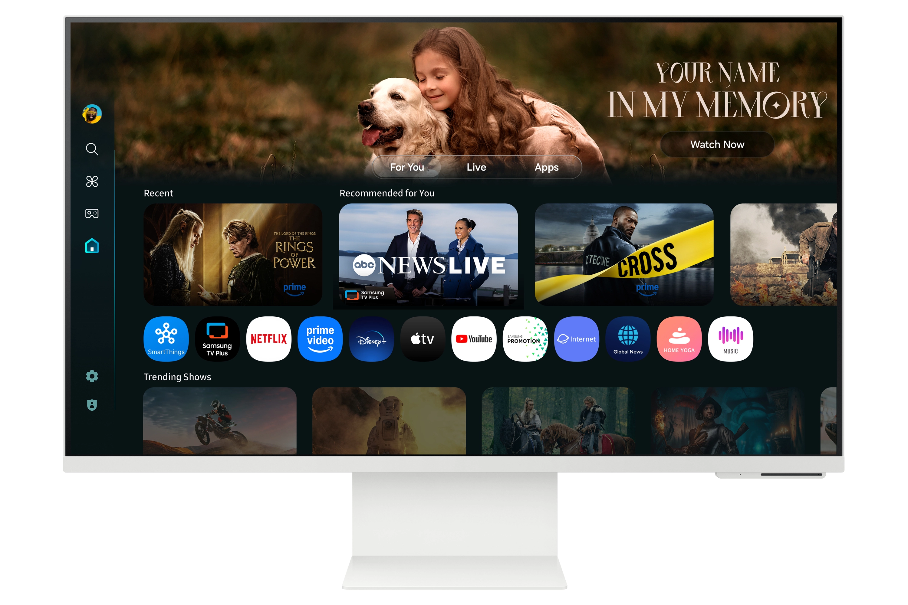 Samsung M8 M80F Smart Monitor - LS32FM801UMXUE 32 Inches 3840 x 2160 Pixels