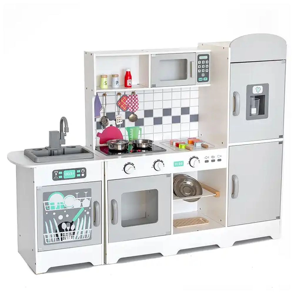 Little Angel Kids Wooden Kitchen Playset (5551007-W10C610)