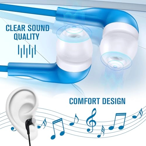 Earbuds - 160 Packs 8 Colors Wired