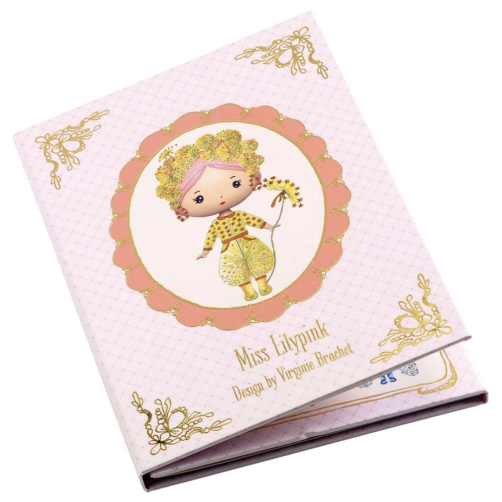 DJECO Miss Lily Pink Tinyly R Sticker Book 40 pcs