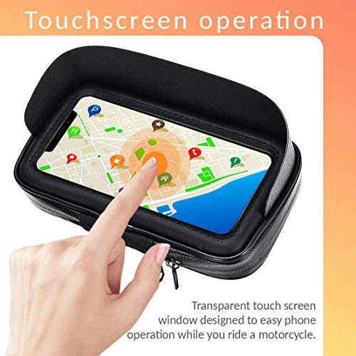 Motorcycle Bicycle Waterproof Case - Anti-Glare Fits up to 7.2 Inch