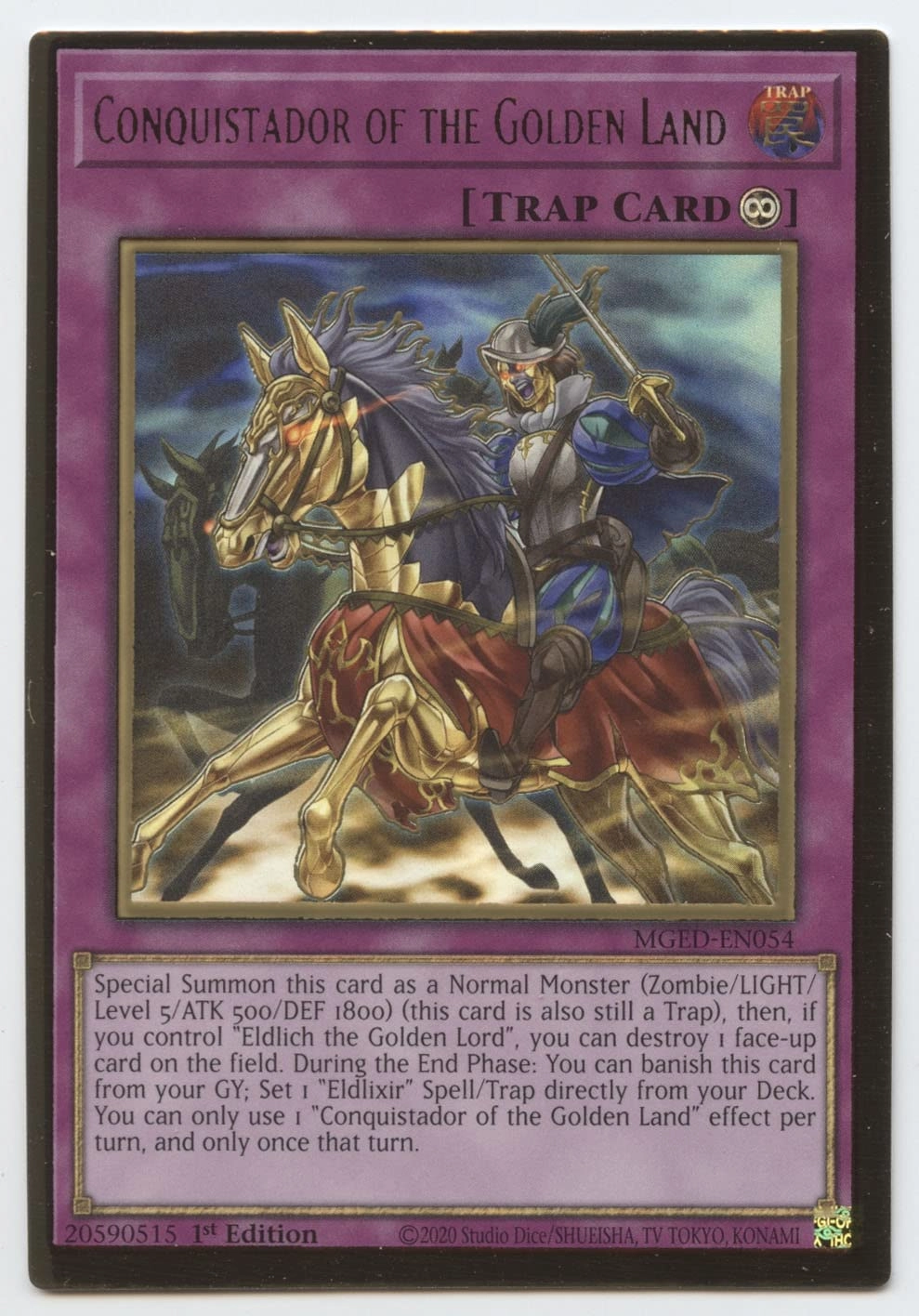 Yu-Gi-Oh! Conquistador of The Golden Land MGED-EN054 - 1st Edition