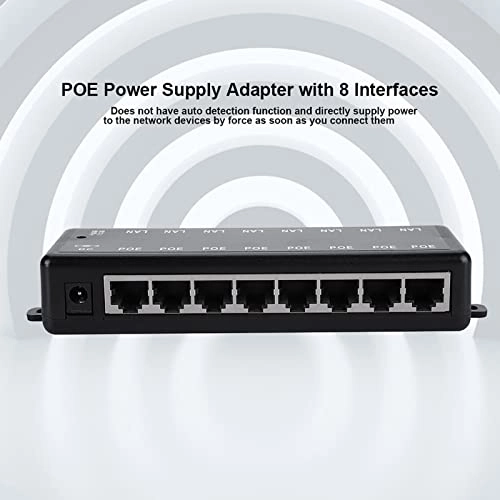 POE Adapter - Dc12v?48v 8 IEEE802.3af/at