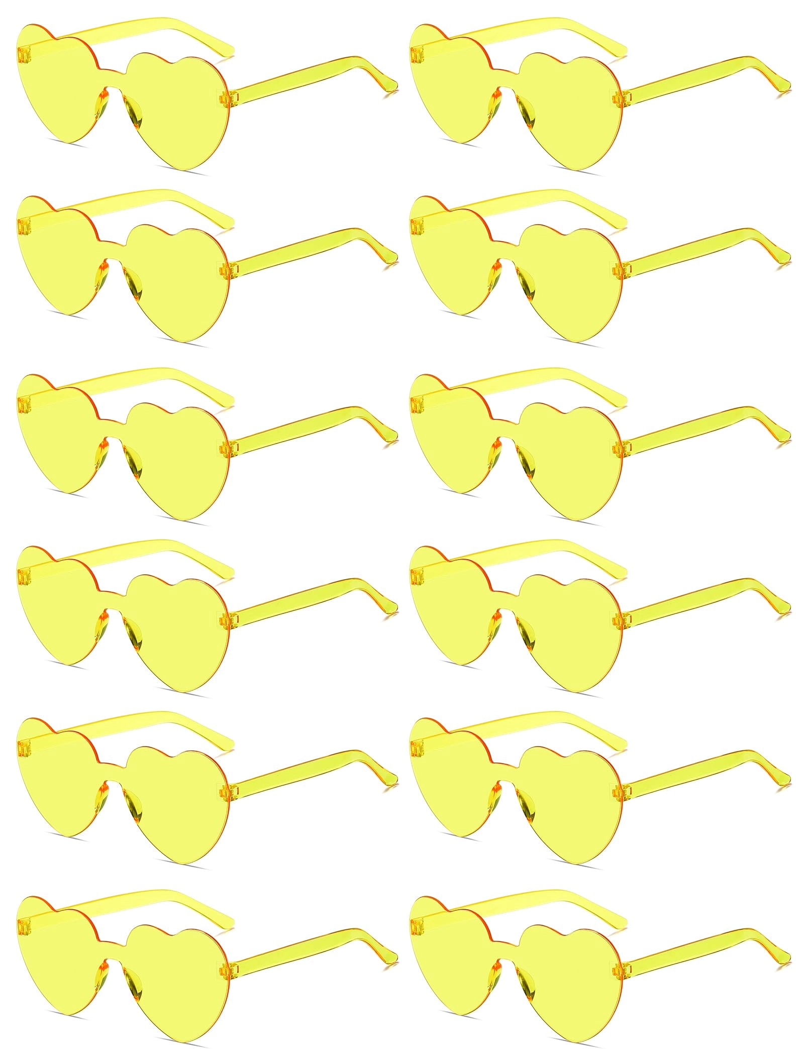 Heart Sunglasses - Transparent Pack