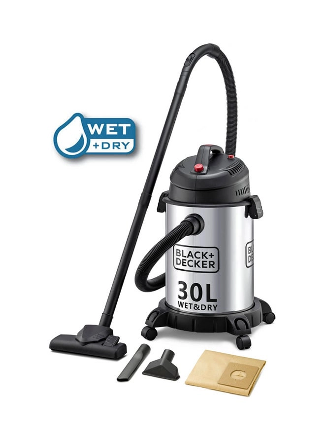 Black & Decker Canister Stainless Steel Vacuum Cleaner (WV1450-B5)