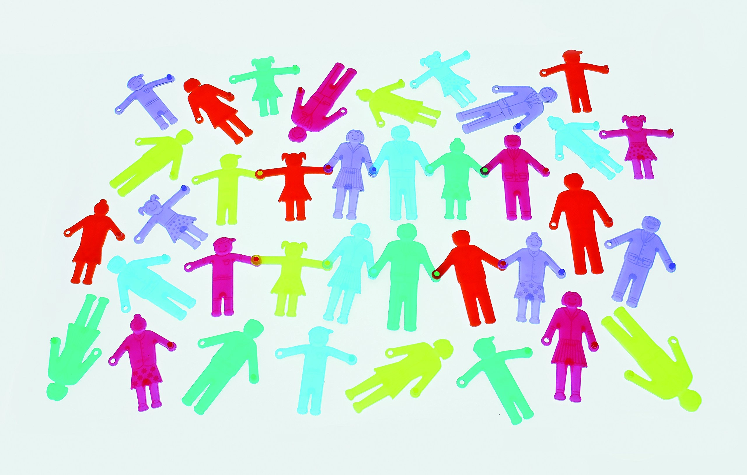 Tickit Silishapes Linking People - 36 pieces