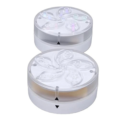 Submersible LED Pool Lights - Battery Powered RGB Color Changing 2pcs