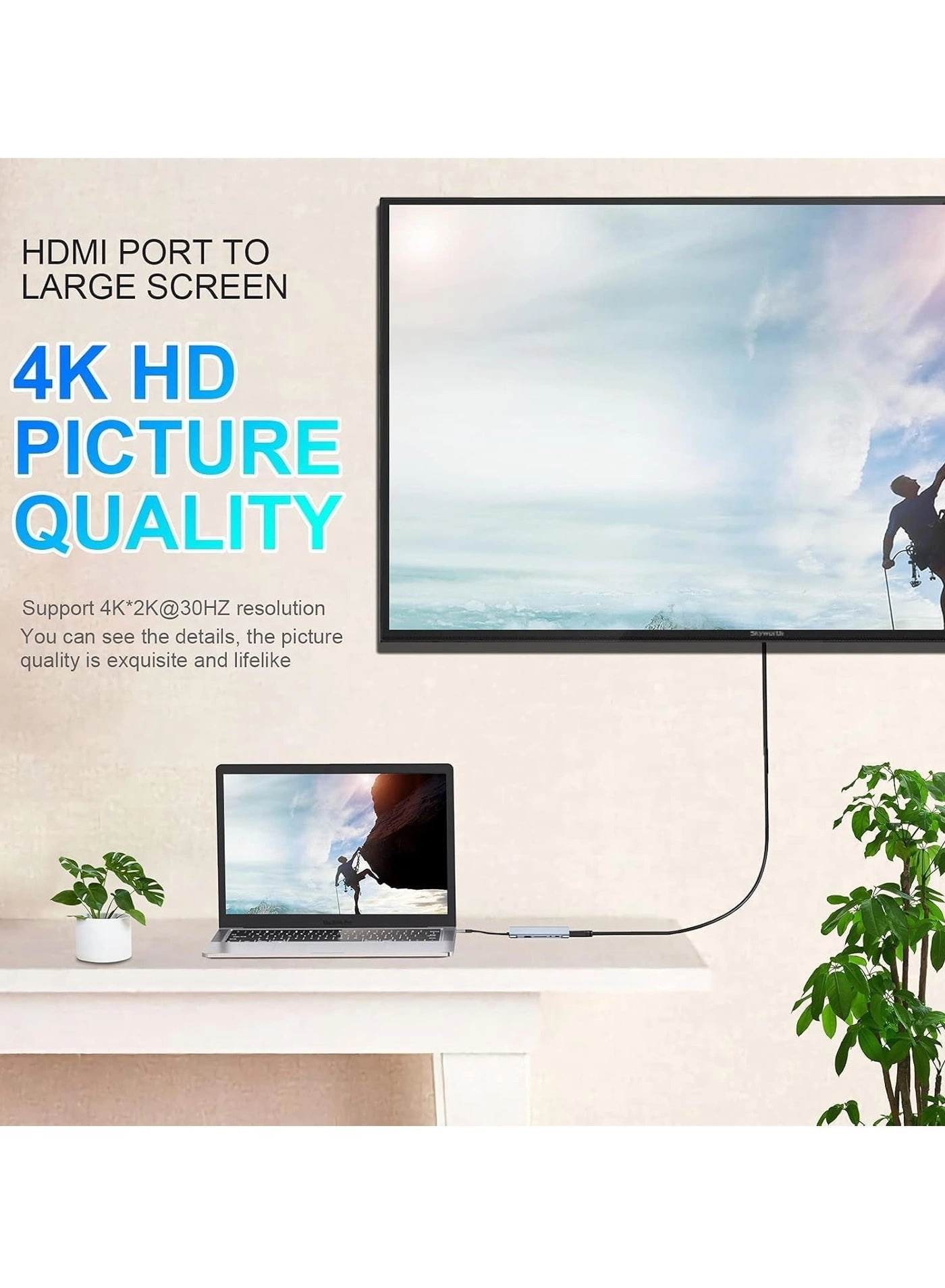 USB C Adapter Docking Station - 11-in-1 4K HDMI USB 3.0